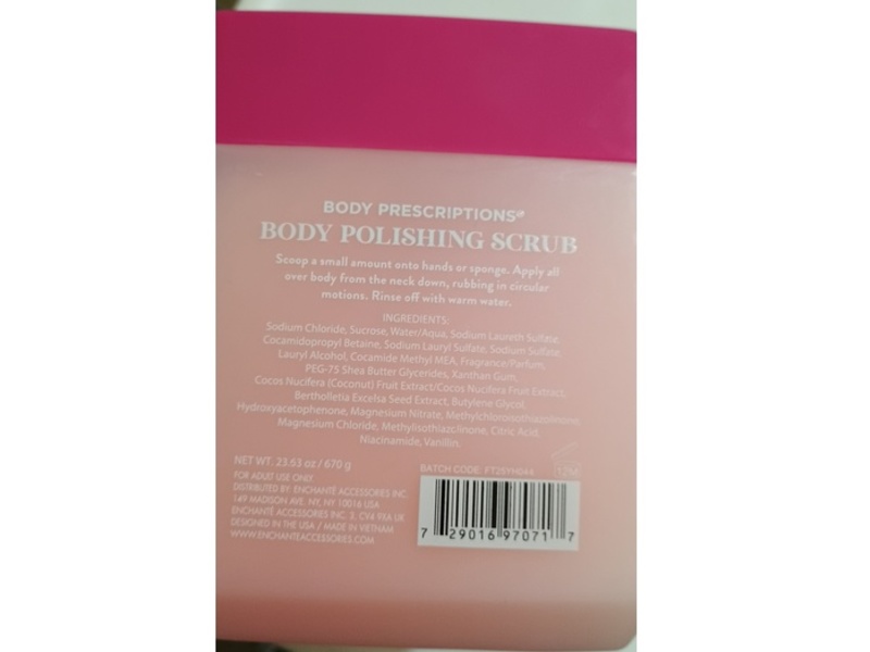 Body Prescriptions Brazil Nut Body Polishing Scrub, Coconut, 23.63 oz/670 g
