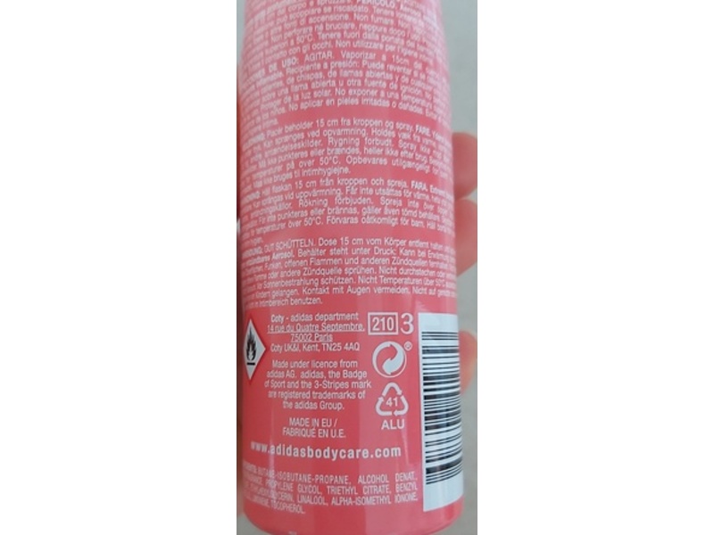 Adidas Fun Sensation Perfumed Deodorant Spray, 150 mL