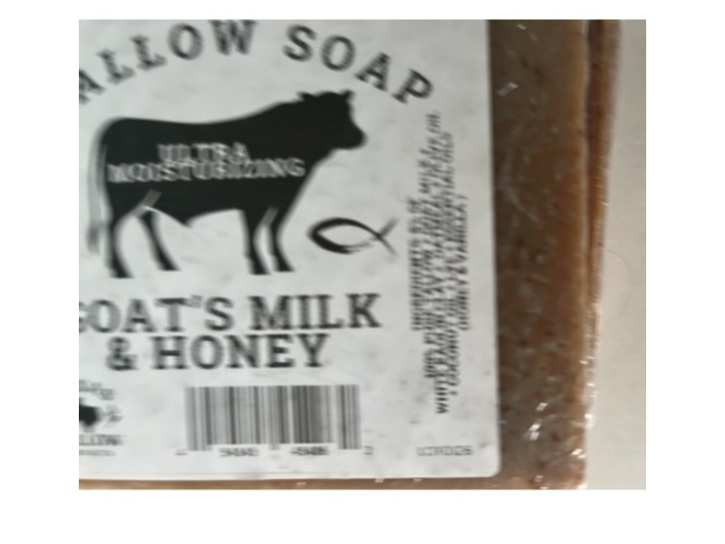 Texas Tallow Products Ultra Moisturizing Soap, Goat's Milk & Honey