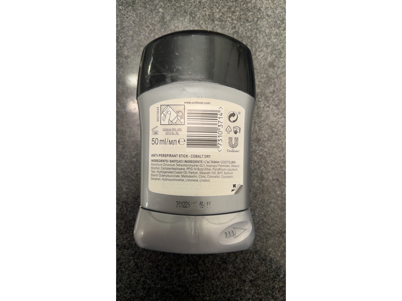 Rexona Men Motion Sense Anti Transpirant Stick, Cobalt Dry, 50 mL