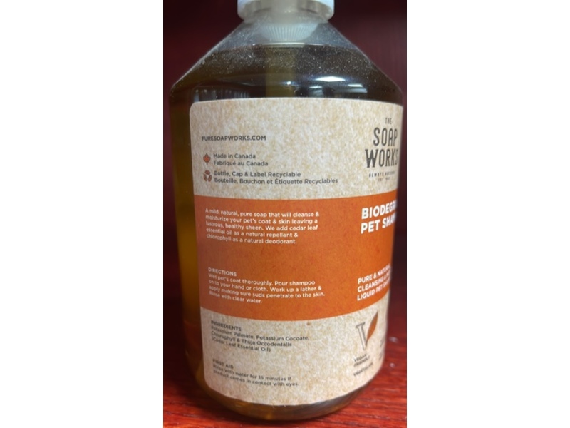 The Soap Works Biodegradable Pet Shampoo, 500 mL