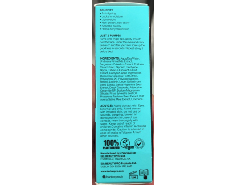 BarberPro Retinol Face Serum, 1 fl oz/30 mL