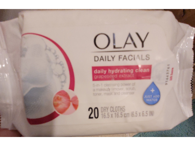 Olay Daily Facials Dry Cloths, 20 Count