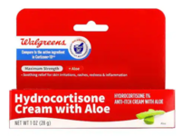 Walgreens Hydrocortisone 1% Anti-Itch Cream, Aloe, 1 oz/28 g - thumbnail 1