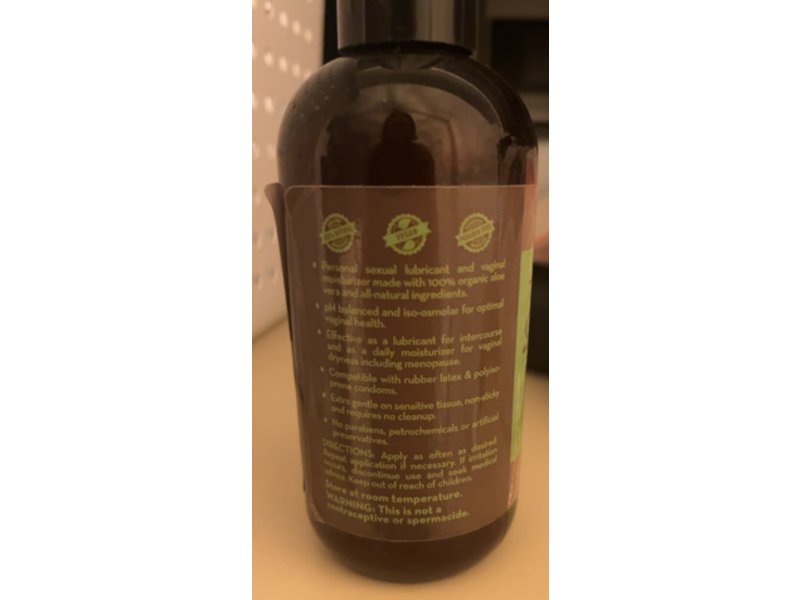 Desert Harvest Glide 100% Natural Sexual Lubricant, Aloe, 8 fl oz/237 mL