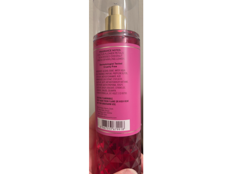 Bath & Body Works Cactus Blossom Fine Fragrance Mist, 8 fl oz/236 mL