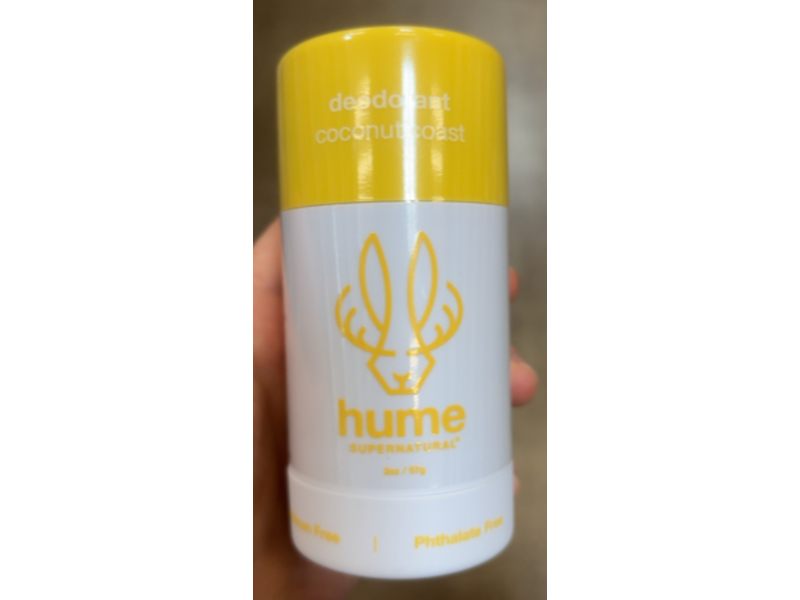 Hume Supernatural Body Deodorant, Coconut Coast, 2 oz/57 g