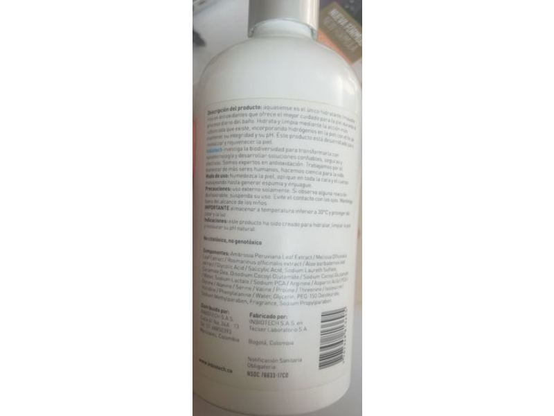 InBiotech Aquasense Limpiador Hidratante, 400 mL