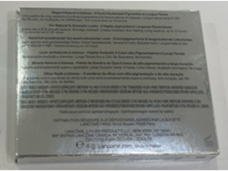 Lancome Hypnose Eyeshadow Palette, Highly Pigmented, Beige Brule, 0.14 oz/4 g