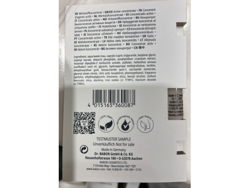 Babor Ampoule Concentrates Perfect Glow, 0.06 fl oz/2 mL, Pack Of 7