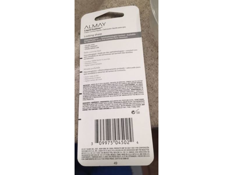 Almay Liquid Eyeliner, Brown 222, 0.1 fl oz/2.9 mL