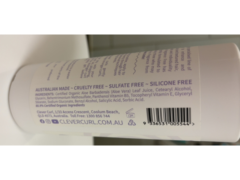 Clever Curl Leave-In Curl Cream, 15.2 fl oz/450 mL