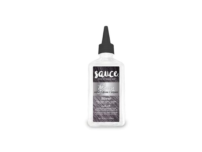 Sauce Beauty Glossy Color + Gloss + Repair, Silver, 4.5 fl oz/133 mL