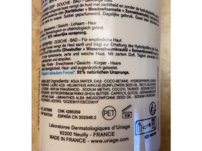 Uriage Eau Thermale Cleansing Cream, 17 fl oz