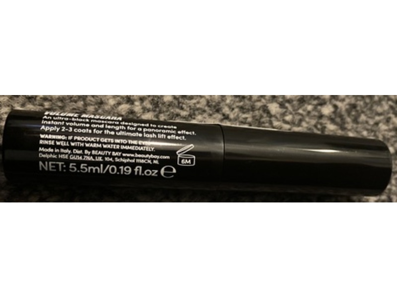 Beauty Bay High-Key Volume Mascara, Ultra Black, 0.19 fl oz/5.5 mL