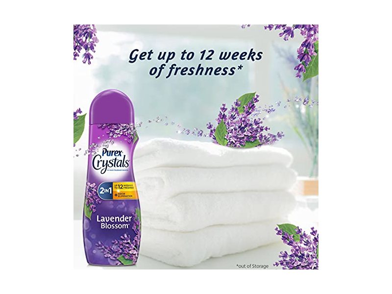 Purex Crystals Laundry Booster, Lavender Blossom, 21 oz/595 g