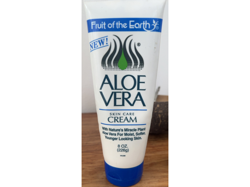 Fruit Of The Earth Skin Care Cream, Aloe vera, 8 oz/226 g