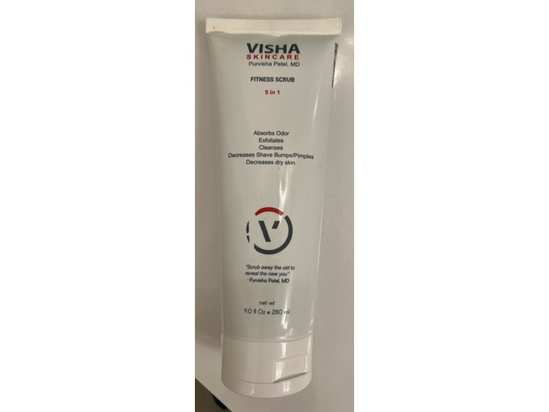 Visha Skincare 5 In 1 Fitness Scrub, 9 fl oz/280 mL