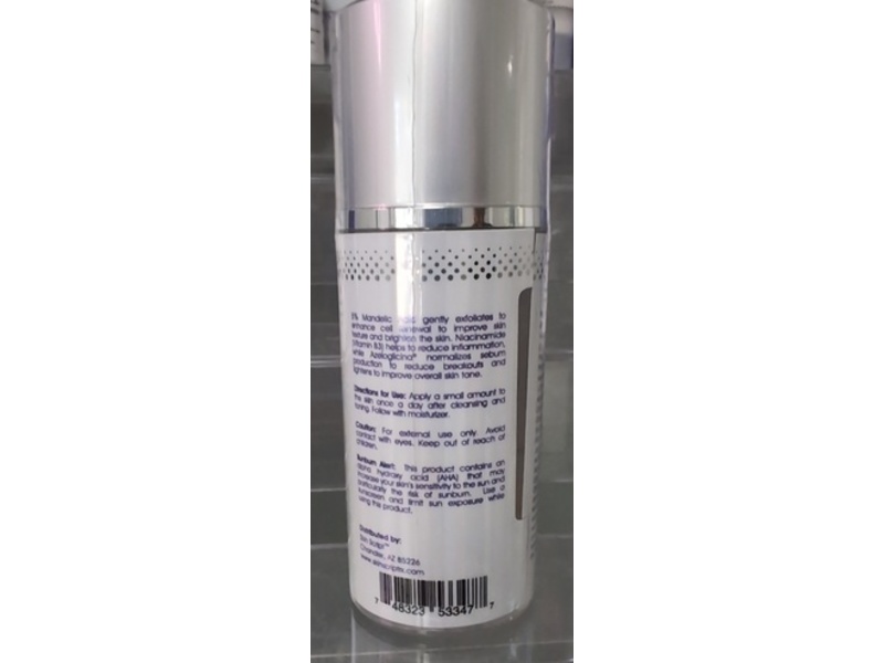 Skin Script Mandelic Brightening Serum, Niacinamide, 1 fl oz/30 mL