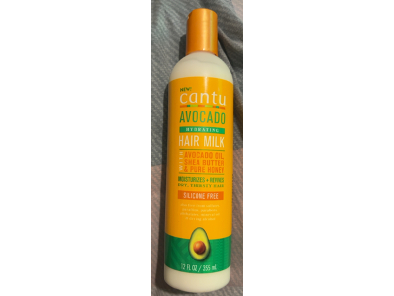 Cantu Hydrating Hair Milk, Avocado Oil + Shea Butter & Pure Honey, 12 fl oz/355 mL