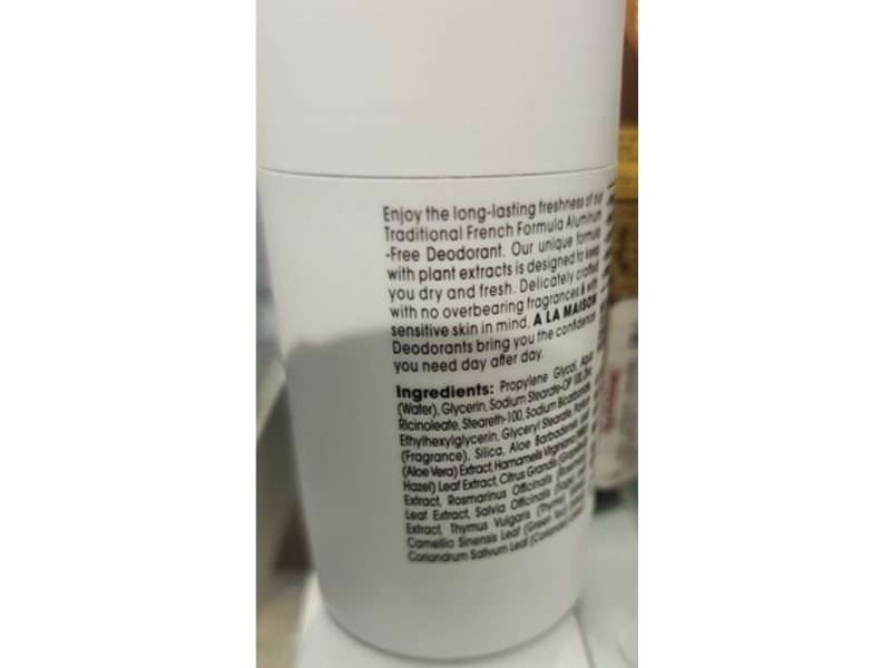 A La Maison De Provence Deodorant, Fresh Sea Salt, 2.4 oz/70 g