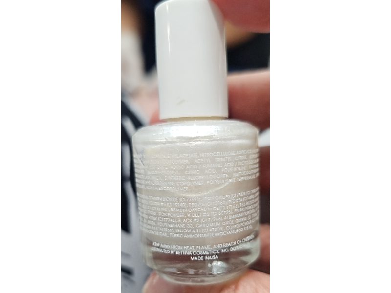 Bettina Nail Enamel, Platino, 0.5 fl oz/15 mL