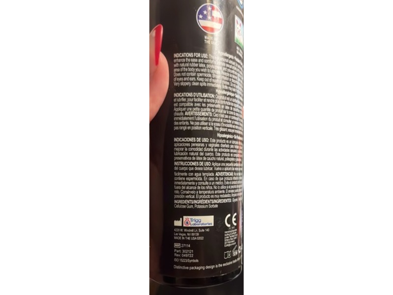 Wet Silver Water-Based Intimate Lubricant, 9.0 fl oz/266 mL