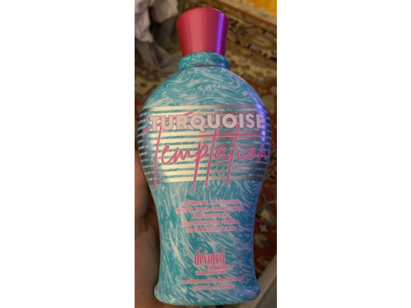 Devoted Creations Turquoise Temptation Dark Tanning Lotion, Cucumber & Aloe, 12.25 fl oz/362 mL