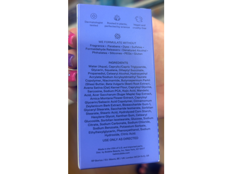 Bubble Over Night Hydrating Sleep Mask, 1.7 fl oz/50 mL