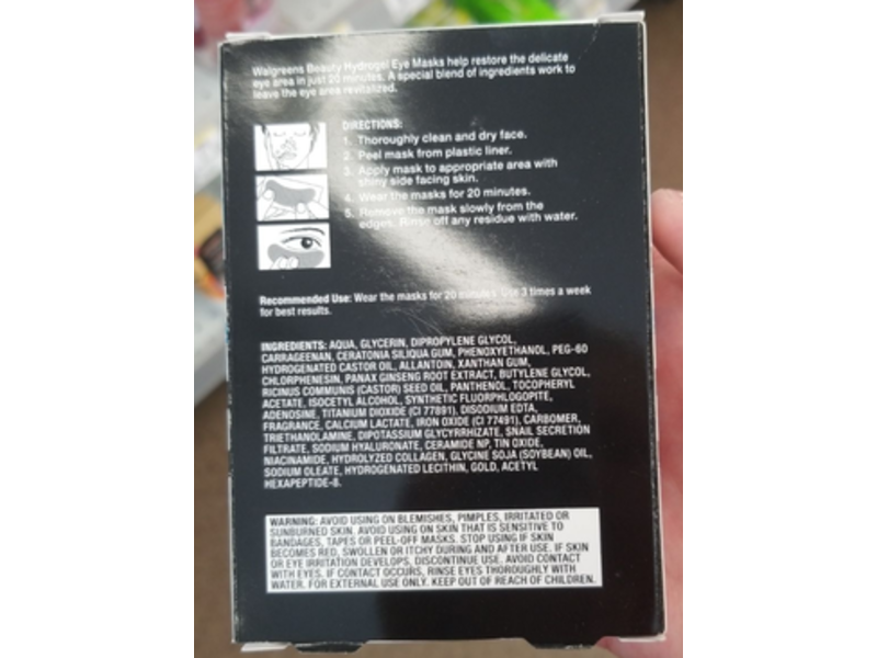 Walgreens Hydrogel Eye Masks, 3 Count