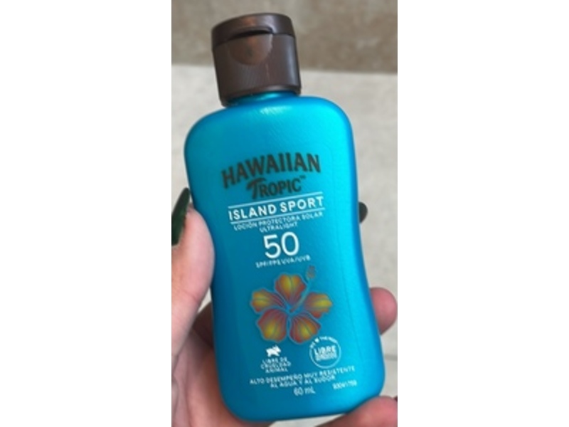 Hawaiian Tropic Sunscreen, SPF 50, Island Sport, 60 mL