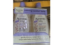 Aveeno Baby Calming Comfort Bath, Natural Oat Extract + lavender Scent, 18 fl oz/532 mL, Pack Of 2 - thumbnail 2