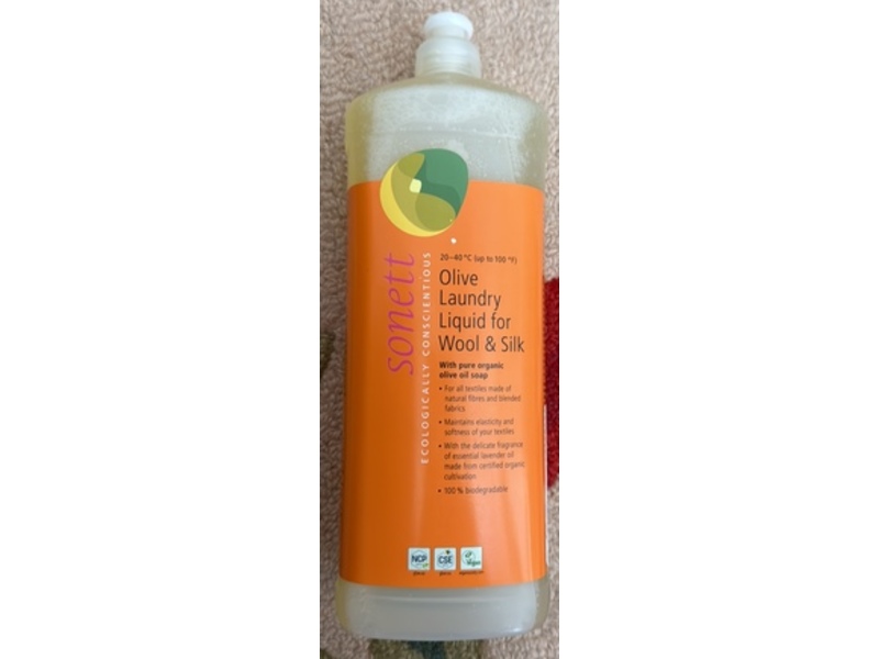 Sonett Laundry Liquid , Olive, 34 oz/1 L