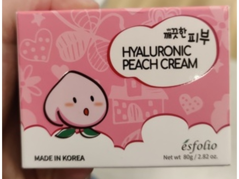 Esfolio Hyaluronic Peach Cream, 2.82 oz/80 g