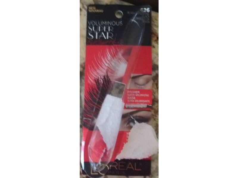 L'Oreal Paris Voluminous Super Star Red Carpet Black Mascara, 626 Flash-Reflecting Black, 0.41 fl oz/12.7 mL