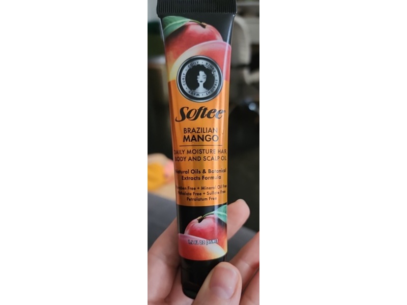 Softee Brazilian Mango Moisture Hair + Body & Scalp Oil, 1.5 fl oz/4.5 mL