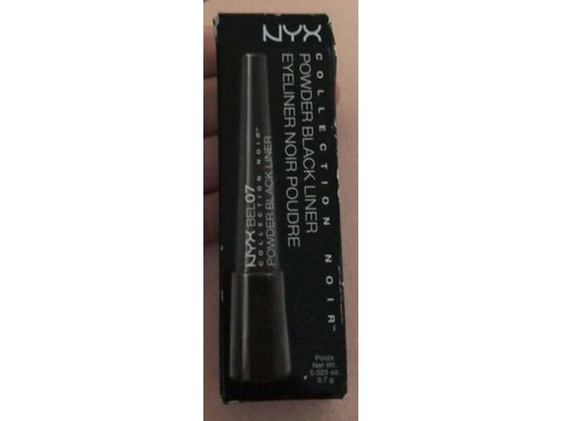 NYX Professional Makeup Collection Noir Powder Liner, Black, 0.25 oz/0.7 g