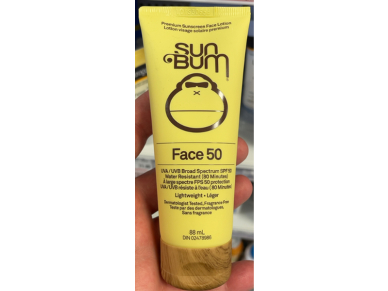 Sun Bum Face Lotion, SPF 50, 88mL