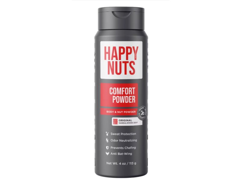 Happy Nuts Comfort Body & Nut Powder, Original Sandalwood Zest, 4 oz/113 g