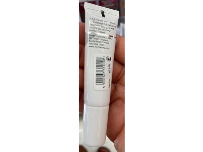 No7 Lip & Cheek Tint, Coral Rose, 0.33 fl oz/10 mL