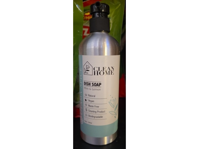 Utama Spice Clean Home Dish Soap, Mint & Lemon, 500 mL