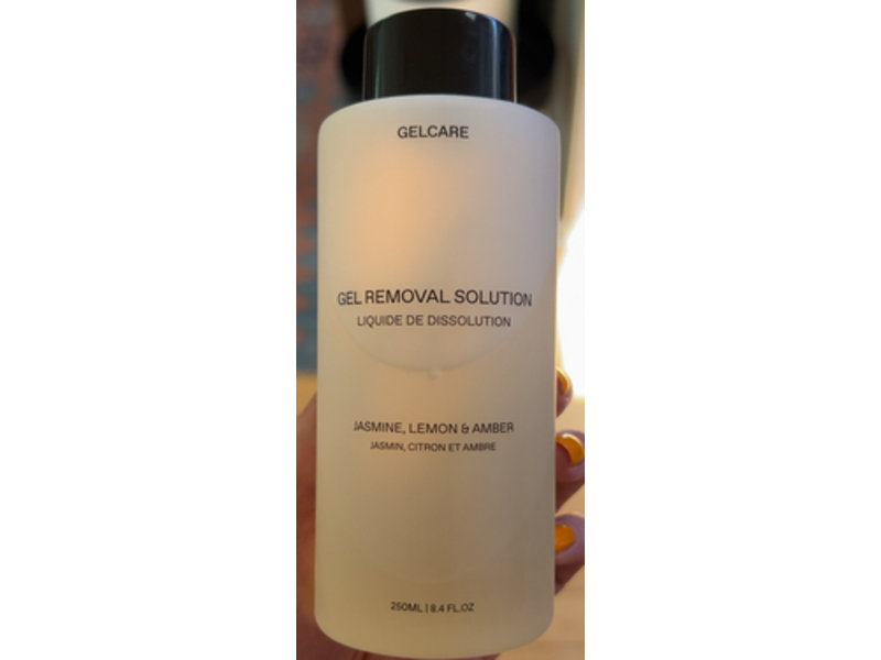Gelcare Gel Removal Solution, Jasmine, Lemon & Amber, 8.4 fl oz/250 mL