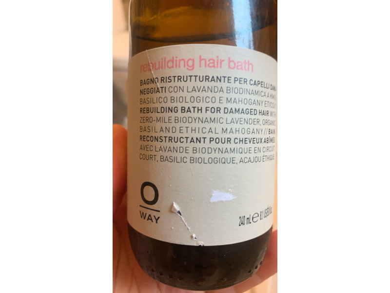 Oway Rebuilding Hair Bath, 8.1 fl oz/240 mL