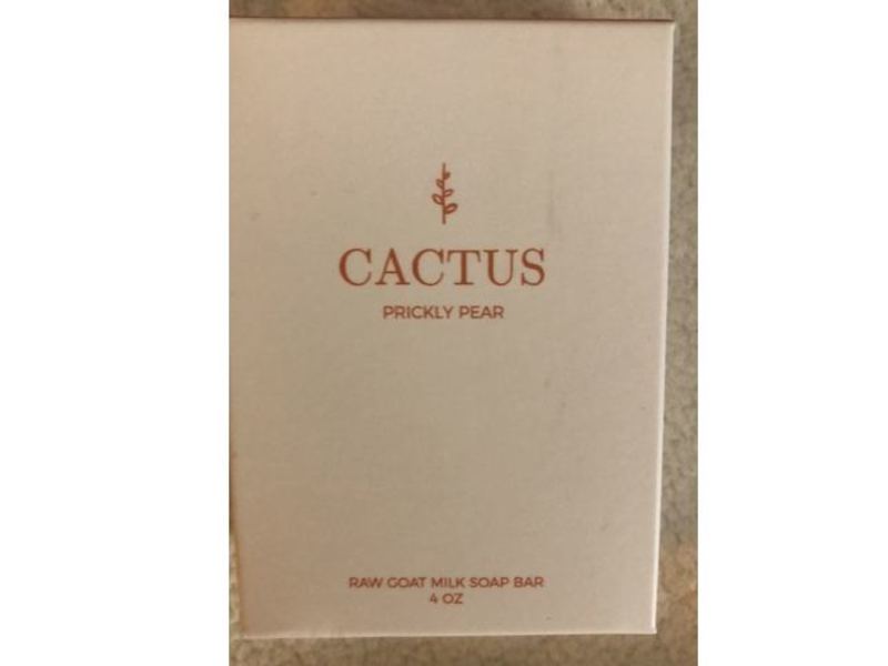 Naked Goat Raw Goat Milk Soap Bar, Cactus Prickly Pear, 4 oz