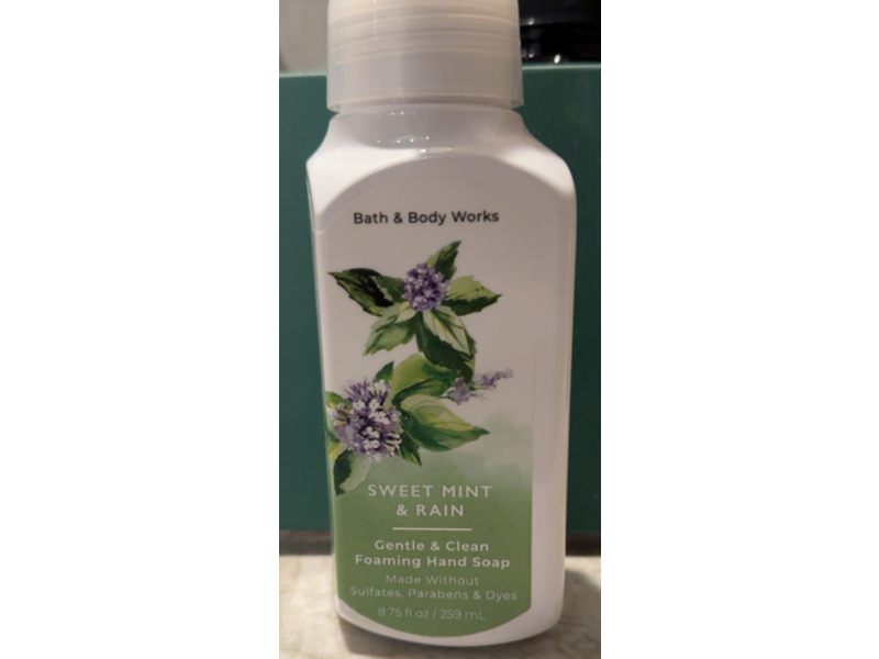 Bath & Body Works Gentle & Clean Foaming Hand Soap, Sweet Mint & Rain, 8.75 fl oz/259 mL
