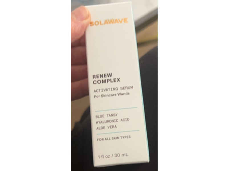 Solawave Renew Complex Activating Serum, Blue Tansy + Hyaluronic Acid + Aloe Vera, 1 fl oz/30 mL