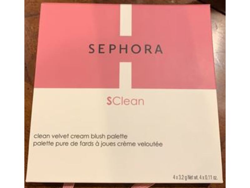 Sephora Sclean Clean Velvet Cream Blush Palette, Candied, 0.11 oz/32 g