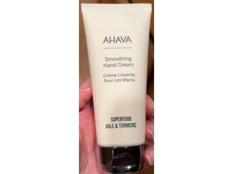 Ahava Smoothing Hand Cream, Kale & Turmeric, 3.4 fl oz/100 mL