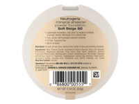 Neutrogena Mineral Sheers Powder Foundation, 50 Soft Beige, 0.34 oz/9.6 g - thumbnail 2