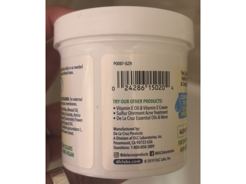 De La Cruz Moisturizer Arnica Salve, 5.5 oz/156 g